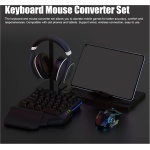 Juego de Convertidor de Ratón y Teclado para Juegos Móviles, Adaptador de Ratón y Teclado Mecánico RGB Inalámbrico con Cable Combo con Fundición de Pantalla - Imagen 4