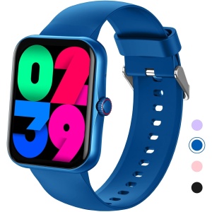 PTHTECHUS Smartwatch, Reloj Inteligente Niño Niña - IP68 Impermeable Smartwatch Fitness 1,83" Pantalla Táctil Reloj Deportivo, con 37 Modos Deporte, Sueño, Podómetro, Reloj Deportivo para iOS Android