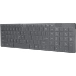 NIZUUONE Combo de Teclado y Ratón Inalámbricos, Diapasón y Ratón Inteligente para Dormir, Conexión Remota de 10m para iOS, y (Black) - Imagen 4
