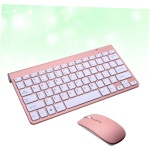 Gatuida Teclado Inalambrico Teclado Tablet Teclado 2.4g Teclado Inalámbrico 2.4g Teclado Inalámbrico De La Computadora Teclado Inalámbrico De La Tableta Oro Rosa Colocar - Imagen 8