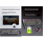 ARCH Teclado Y Raton Inalambrico De Combinado con Teclas Multimedia 104 Teclas del Teclado, Teclado Tecnología 2.4G / Inalámbrico Dual Modo, Teclado Mecanico Gaming For El Ordenador del Ordenador - Imagen 6