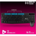 NGS ALLUREKIT Kit de Teclado Multimedia y Ratón 1200dpi Inalámbricos 2.4GHz (AZERTY Francés) - Imagen 4