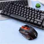 Tastiera El Raton Combos De Teclado Y Mouse De Computadora Teclado Inalambrico Teclado Bluetooth para Windows/Mac Negro Blanco,Negro - Imagen 6