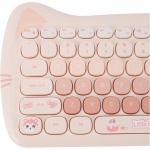 Teclado de Máquina de Escribir con Teclas Redondas Retro de 2,4G, Combinación de Teclado y Ratón Inalámbricos con Teclado de 84 Teclas y Juego de Ratón de 4 Teclas para PC, (Brown) - Imagen 8