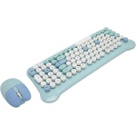 Teclado y Ratón Inalámbricos Teclado y Ratón Coloridos Sensibles Conexión Plug and Play 2,4G para 98 7 8 10 11 2000 (Blue) - Imagen 3