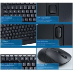Teclado y Raton Combinación Universal De Teclado Y Mouse Juego De Teclado Y Mouse Inalámbricos Ergonómicos 2.4G Combo de Teclado y Ratón - Imagen 3