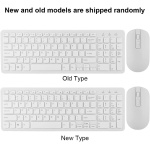 Neel Kit Combinado de ratón, Teclado y Teclado inalámbricos 2.4G, 108 Teclas para Game Office(White) - Imagen 7