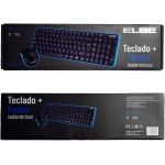 Elbe PTR-101 - Pack Teclado y ratón inalámbricos, emparejamiento automático, Receptor Nano USB, ratón óptico 3D, Receptor se Guarda en Parte Inferior ratón, Azul-Negro - Imagen 7