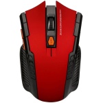 Trailrest Ratón Pequeña Ratón 2.4GHz Inalámbrico 6 Teclas 2000 DPIJuego Home Office Diseño Ergonómico Ratón Personalizada (Red, One Size) - Imagen 2