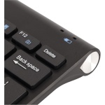 AMONIDA Kit de Ratón de Teclado Inalámbrico Inteligente, Tecla Silenciosa Compacta, Combo de Ratón Inalámbrico Portátil, Baja Potencia, Antideslizante para Oficina (Negro) - Imagen 4