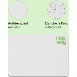 NEWWAY – Pack RF01 Teclado inalámbrico con alfombrilla – Teclado inalámbrico francés (AZERTY) 97 teclas 13 accesos directos multimedia – Ratón WiFi 2.4GHz 4 botones compacto – Receptor USB – Blanco - Imagen 6