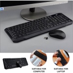 Gatuida Teclado Inalámbrico Ratón Accesorios De Oficina Teclado USB E Inalámbricos Teclado Inalámbrico Simple Teclados De Ordenador Ratón USB Teclado con Ratón Conjunto De 2 Piezas Abs - Imagen 8