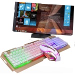 Gadpiparty Teclado Inalámbrico para Juegos Teclado USB Hover Teclado Teclado Mecánico USB Teclado Retroiluminado Bien Teclado LED Teclados De Juego Mecánica Teclado para Juegos Ratón - Imagen 5