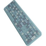 BROLEO Juego de ratón y teclado inalámbrico para ordenador (666 juego inalámbrico azul, colores mezclados) - Imagen 4