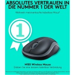 Logitech K400 Plus - Teclado inalámbrico para televisores conectados a PC, QWERTY español, Color Negro + M185, Ratón inalámbrico, Óptico, 2.4 GHz, USB, Negro - Imagen 6