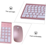 OSALADI Teclado Inalámbrico Y Ratón Teclado Recargable Teclado Inalámbrico Y Teclado Inalámbrico para Juegos Ratones Teclado Teclado Ultrafino Ratones Oficina Ordenador Portátil - Imagen 9