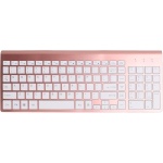 Ratón con Teclado Inalámbrico de 2,4G, Adaptador USB, Combinación de Teclado y Ratón Inalámbricos Ultradelgados de 102 Teclas, Ergonómico para Juegos (Oro Rosa) - Imagen 9