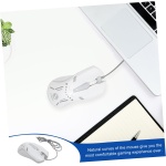 BELLIFFY 1 Juego Conjunto De Botones del Mouse Ratón De Teclado para Jugador Auriculares Inalámbricos para Juegos Ratón Inalámbrico De La Computadora Teclado Iluminado Abs - Imagen 7