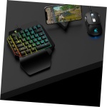 ARTIBETTER Teclado retroiluminado Keyboard Wireless teclados inalambricos teclados Gaming ratón inalámbrico teclados mecanicos Teclado e-Sport Teclado de Juego de computadora Black - Imagen 2