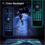 Duendhd RatóN de para TV Box, Mini Teclado InaláMbrico RatóN Remoto de Control Aprendizaje IR MX3 Pro RetroiluminacióN RGB - Imagen 7