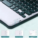 EHLCYS Funda con Teclado Touchpad para Xiaomi Redmi Pad SE 11 Pulgadas 2023, Teclado Bluetooth Inalámbrico Desmontable Retroiluminado De 7 Colores, Contraportada Ultrafina TPU con Ratón,Mint Green - Imagen 4