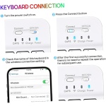 CHUNXVLI Kit Teclado Y Ratón Juego De Teclado Y Ratón, Ratón, Tableta, Teclado, Teclado Inalámbrico, Teclado Portátil, Ratón Teclado Y Mouse - Imagen 7
