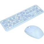 Goshyda Ratón y Teclado, Teclado Silencioso Inalámbrico Combo de Ratón Ahorro Automático de Energía para Computadora para Oficina en Casa para PC (Conjunto de Teclado y Mouse de Color - Imagen 8