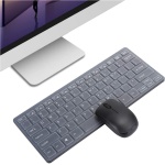 Mini Teclado Inalámbrico, Ergonómico, Reduce la Fatiga, Teclado Inalámbrico, Ratón, Combo Plug and Play para Office para Notebook(Negro, K-03) - Imagen 6