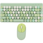 WINH Combinación de Teclado y Ratón, Diseño Retro de Teclas Redondas Combinación Inalámbrica de Teclado y Ratón Ahorro de Energía Automático para Escritorio (Verde) - Imagen 7