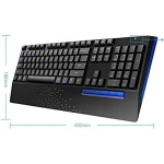 XYLXJ Combinación inalámbrica de teclado y ratón, teclado Bluetooth tamaño completo 2.4G - Imagen 2