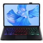 GUPENAA Negro, Funda con Teclado para Huawei MatePad Pro 12.6" (2022), Contiene Ñ, 7 Colores Retroiluminados, Teclado Bluetooth Inalámbrico Magnético Desmontable con Ratón - Imagen 4