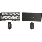 Combo De Teclado Y Ratón Compacto, Teclado Inalámbrico Portátil De 78 Teclas, Ratón con Teclado Ergonómico Silencioso con Tecla De Colores Mezclados, Ultradelgado para Juegos De - Imagen 8