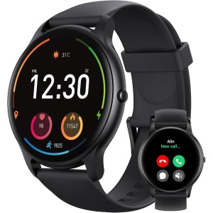 Parsonver Reloj Inteligente Mujer Hombre con Llamada, Smartwatch con 100+ Modos Deportivos, Monitor de Ritmo Cardíaco y Sueño, Impermeable IP68 Pulsera Actividad para iOS Android, Negro, SPROD1