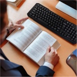 Gatuida Teclado Inalámbrico Ratón Accesorios De Oficina Teclado USB E Inalámbricos Teclado Inalámbrico Simple Teclados De Ordenador Ratón USB Teclado con Ratón Conjunto De 2 Piezas Abs - Imagen 4
