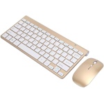 KIMISS Teclado Inalámbrico Ratón Inalámbrico Juego de Teclado Inalámbrico Ratón Ultra Delgado Mute Mini Home Office Cfor OMPuter Accesorios 2.4G (Oro) (Oro) - Imagen 4