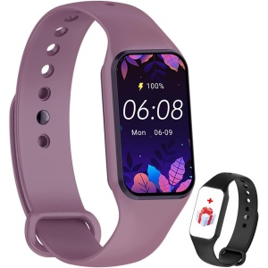 IOWODO Smartwatch,Reloj Inteligente Hombre Mujer con Oxímetro(SpO2) Pulsómetro Sueño Podómetro,Pulsera Actividad con Notificación de Mensajes,Impermeable 5ATM para Android iOS(2 Correas)
