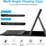 HEUCYL Funda con Teclado para iPad Pro 12,9 Pulgadas 2017/2015 (Antigua, 2 ª & 1 ª Generación) Funda Delgada con Teclado Español Ñ Bluetooth Desmontable con Portalápices Y Ratón Integrados,Rojo - Imagen 6