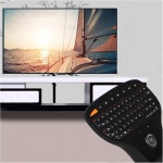 Focket 2,4G USB Multimedia Keyboard... Mini USB Keyboard Teclado QWERTY Teclado Inalámbrico del Ratón, Teclado Inalámbrico con Trackball, para Ordenador para Windows 2000 XP Vista 7 - Imagen 3