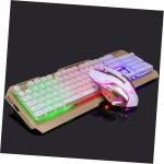Gadpiparty Teclado Inalámbrico para Juegos Teclado USB Hover Teclado Teclado Mecánico USB Teclado Retroiluminado Bien Teclado LED Teclados De Juego Mecánica Teclado para Juegos Ratón - Imagen 3