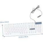 BELLIFFY 1 Juego Conjunto De Botones del Mouse Ratón De Teclado para Jugador Auriculares Inalámbricos para Juegos Ratón Inalámbrico De La Computadora Teclado Iluminado Abs - Imagen 2