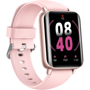 Reloj Inteligente Hombre Mujer con Llamadas: Smartwatch 100+ modos Pulsera Actividad con SpO2/Pulsómetro/Monitor de Sueño/Podómetro Impermeable 5ATM Smartwatch hombre mujer para Android/iOS (Oro Rosa)