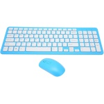 Qiilu Combo de Teclado y Ratón de 96 Teclas, Transmisión de 10 Metros, 2,4 GHz, Inalámbrico, Teclado Delgado con Alfombrilla Antideslizante para PC, Portátil, Ratón, Transmisión de 10 - Imagen 7