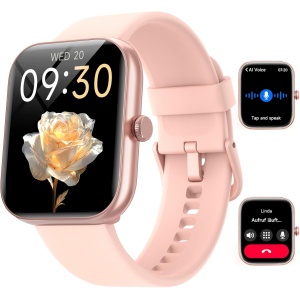 Reloj Inteligente Mujer,1.91" Smartwatch Mujer de Llamada Bluetooth y Alexa, 100 Modos de Reloj Deportivo Mujer y Pulsera Actividad, Frecuencia Cardíaca/Sueño/SpO2, IP68 Reloj Mujer para Android iOS