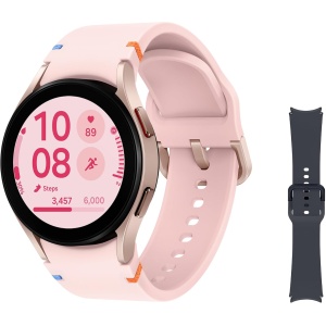 Samsung Galaxy Watch FE 40mm + Correa - Reloj Inteligente, Compatible con Health Monitor, Fitness Tracking, Bluetooth, Oro Rosa