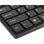 AMONIDA Kit de Ratón de Teclado Inalámbrico Inteligente, Tecla Silenciosa Compacta, Combo de Ratón Inalámbrico Portátil, Baja Potencia, Antideslizante para Oficina (Negro) - Imagen 3