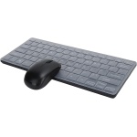 Snufeve6 Juego de Teclado Y Ratón, Teclado Y Ratón Combinado Ratón Inalámbrico Juego de Ratón con Teclado Inalámbrico con Filtro de Teclado para Oficina para el Hogar(Negro) - Imagen 3