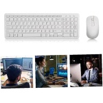 Evenden Kit de ratón y teclado inalámbrico óptico de 2,4 G, teclado inalámbrico, receptor USB, combo para PC, portátil, de oficina ultrafino - Imagen 6