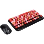Mrisata Teclado USB Ratón Teclado Ratón Combo Teclado Inalámbrico para Juegos Ratón Teclado para PC Ratón Teclado USB Ratón 2.4ghz Inalámbrico Ergonómico Retro 75 Teclas Teclado para - Imagen 7