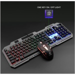 GTOULHH Combo Teclado y Ratón Inalámbrico Teclado con Cable Retroiluminado Teclado For Juegos Teclado LED Fresco Teclado De Computadora PC/Laptops/Ordenador(Black) - Imagen 5
