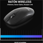 UNYKAch Kit Mini Teclado y Ratón Inalámbricos MK288 Pro Nano USB Wireless 2.4 GHz, 79 Teclas Membrana, 1200 dpi, Silencioso, Ergonómico, Windows, Mac, Android, Linux - Imagen 7